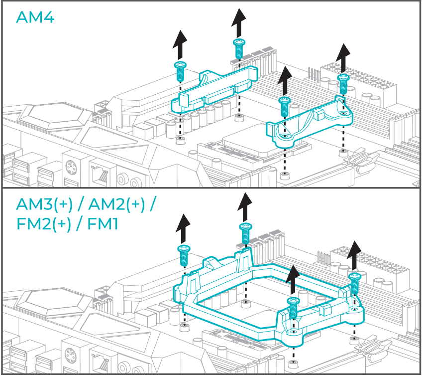 Iceberg Thermal ICT 71659 G4 OC Turquoise CPU Cooler - amd 1