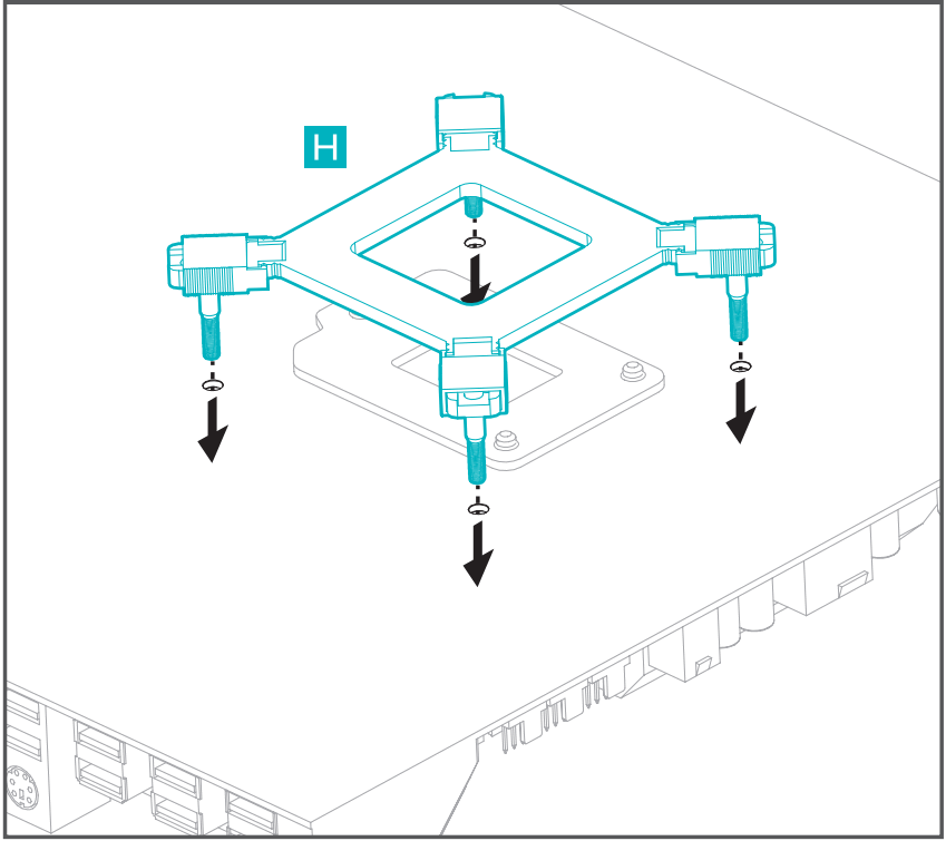 Iceberg Thermal ICT 71659 G4 OC Turquoise CPU Cooler - intel 1
