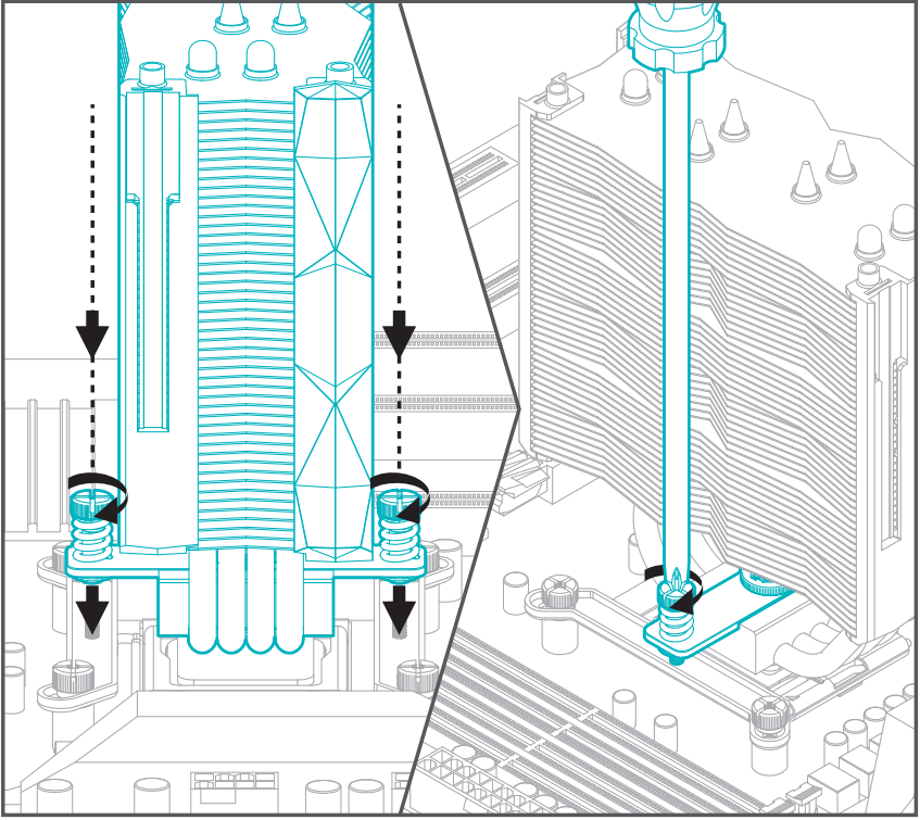 Iceberg Thermal ICT 71659 G4 OC Turquoise CPU Cooler - step 3