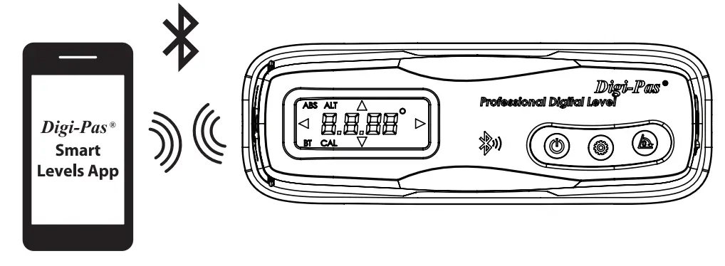 Digi-Pas DWL 1300XY 2-AXIS Professional Digital Level - pairing