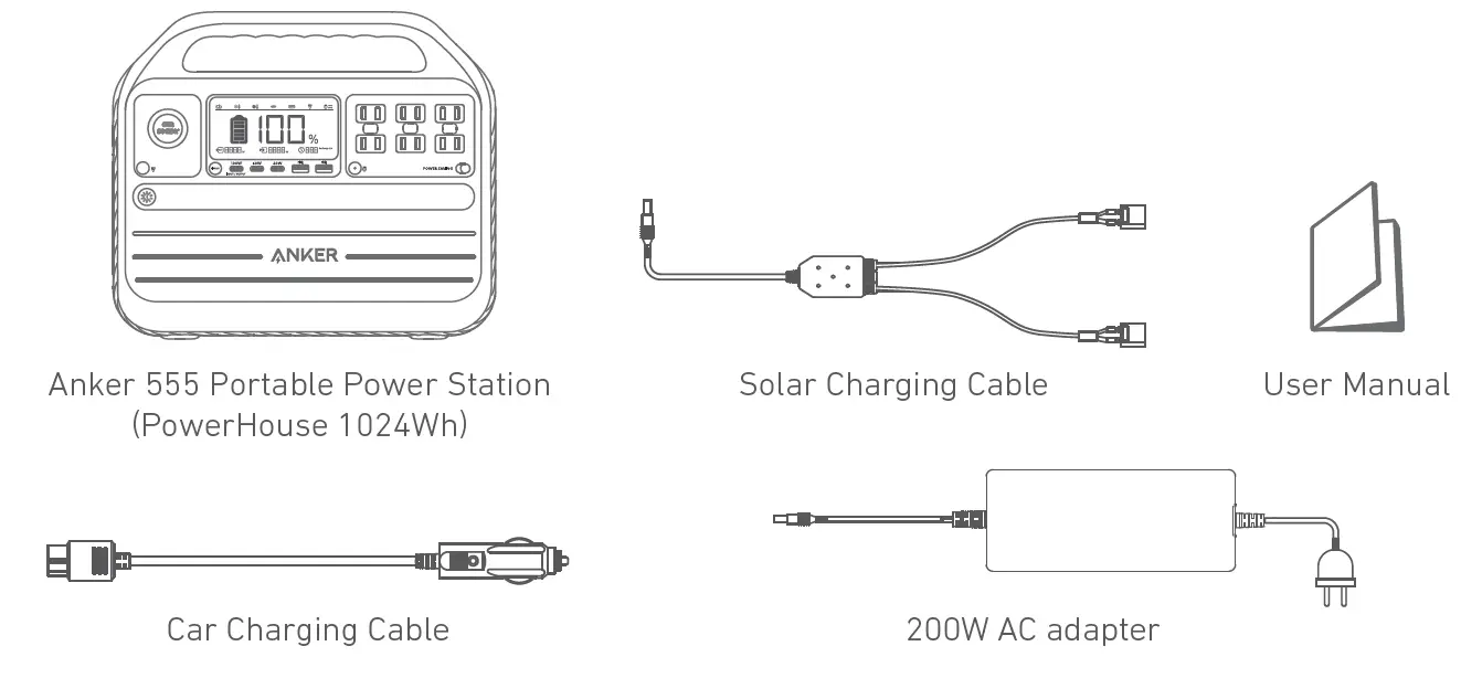 ANKER A1760111-F0 555 Portable Power Station 1