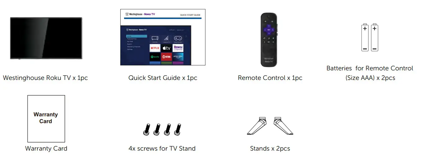 Westinghouse Roku TV - PACKAGE