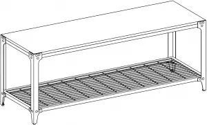 Walker Edison B48AIEB Bench