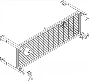 Walker Edison B48AIEB Bench Assembly Step 2
