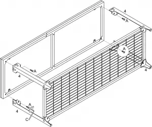 Walker Edison B48AIEB Bench Assembly Step 3