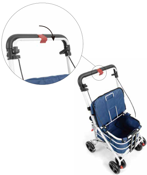 Kmart 42974024 Shopping Trolley - Operating Instructions for brakes
