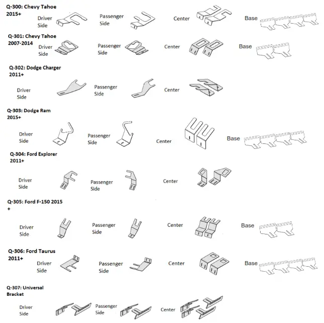 STL RAPTOR Visor Light Bar-Available Visor Bracket Mounts