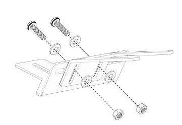 STL RAPTOR Visor Light Bar-Bracket Assembly