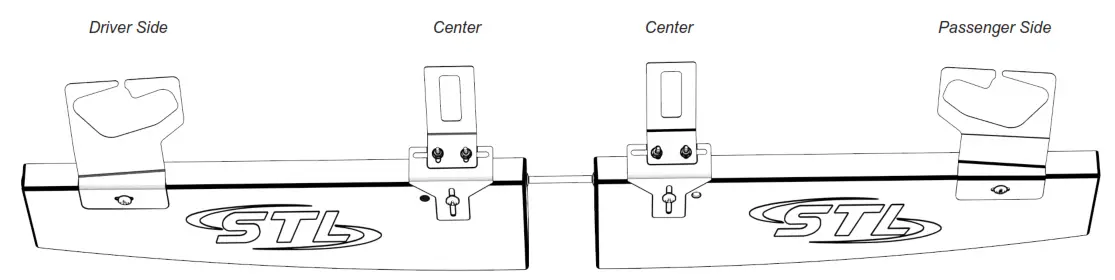 STL RAPTOR Visor Light Bar- fully tighten at this point
