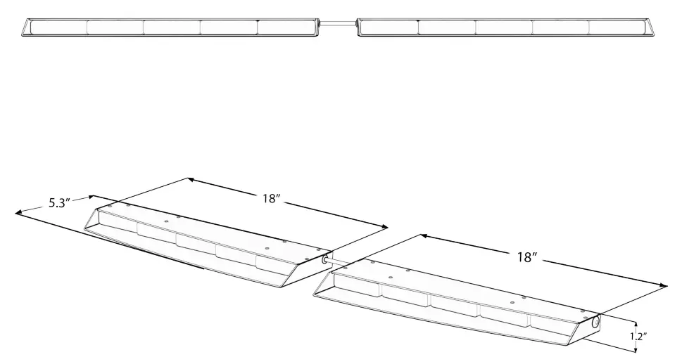 STL RAPTOR Visor Light Bar