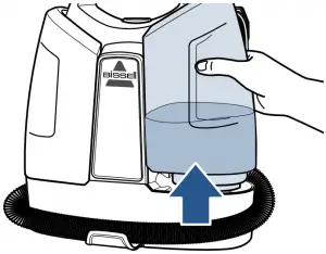 Emptying-Bissell-2459-Dirty-Water-Tank