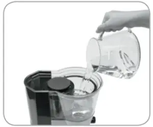 Adding-water-Coffee-Maker
