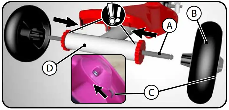 HUFFY LED Scooter -- Spacers