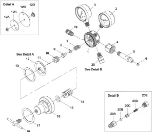 Harbor Freight OLSEN Medium Duty Oxygen Acetylene Welding Kit - parts