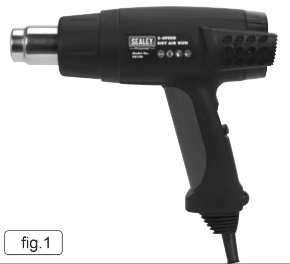 SEALEYH HS100 Hot Air Gun 1800W - fig.1