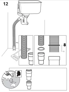 IKEA LILLVIKEN Water Trap Strainer - figure 12