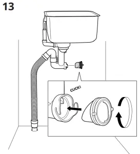 IKEA LILLVIKEN Water Trap Strainer - figure 13