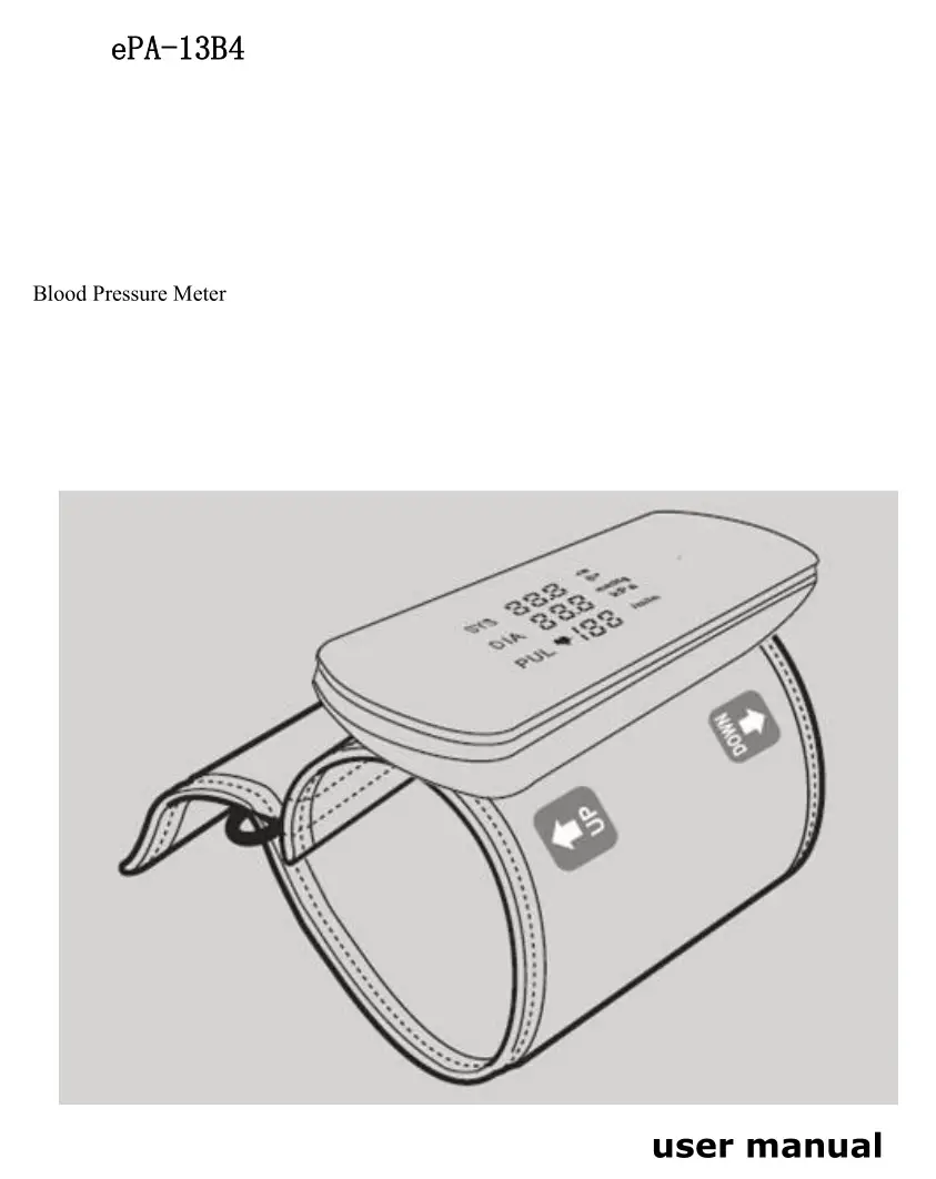 Guangzhou Daxin Health Technology ePA-13B4 Blood Pressure Meter User Manual
