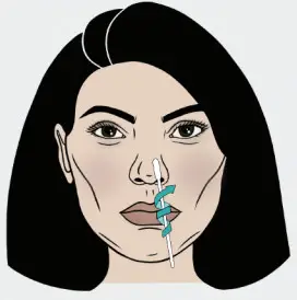 ECL COVID-19 AtHome Collection Kit - nostril 1