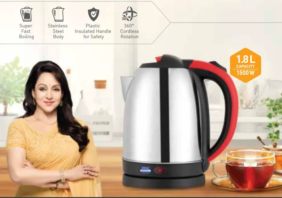 KENT Glory Stainless Steel Kettle