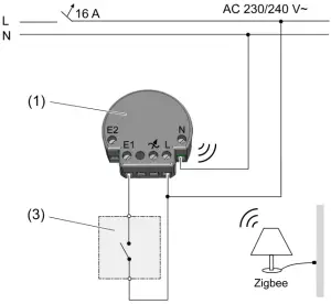 Fitting and electrical connection