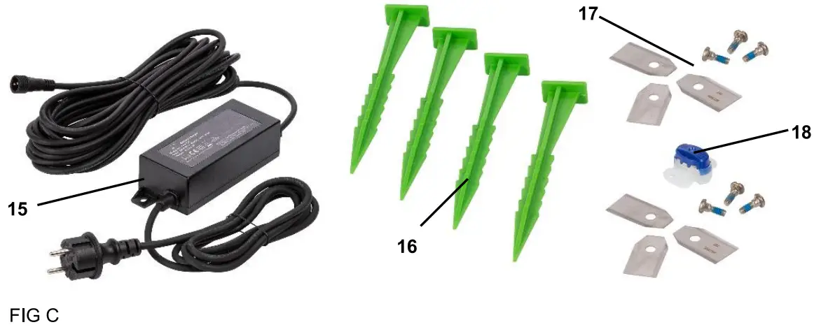 POWER PLUS POWXG6305 Robot Maaier 18V Li Ion 500m - figC