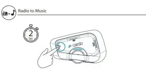 cardo Freecom 4x Communication System Single Pack - Music to a