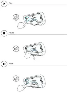 cardo Freecom 4x Communication System Single Pack - Play