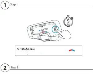 cardo Freecom 4x Communication System Single Pack - lays