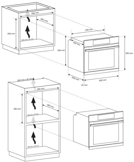 Haier HWO60S4LMB2 60cm Wall Oven - installation 2