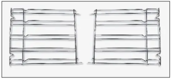 Haier HWO60S4LMB2 60cm Wall Oven - side racks