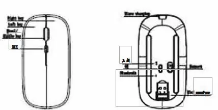 Shenzhen Starfish Electronics BX106 Wireless Dual Mode Mouse FIG 1
