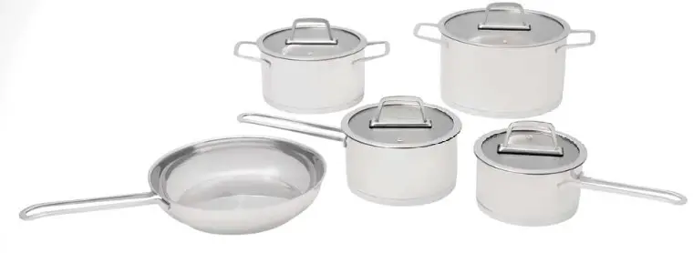Westinghouse WH5P03SS 5-Piece Stainless Steel Pot and Pan Set