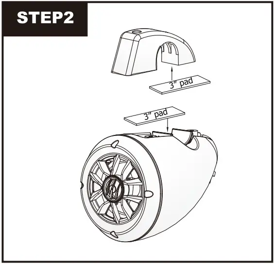 NOAM NUTV4 Marine Bluetooth Stereo Speaker System - step2