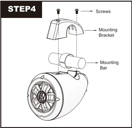 NOAM NUTV4 Marine Bluetooth Stereo Speaker System - step4