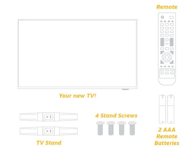 ELEMENT E4AA43N 43 Inch 4K UHD Roku LED TV WHAT’S