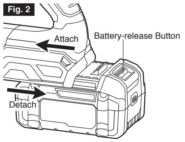 FLEX FX5441 24V Brushless Jobsite Blower - Button