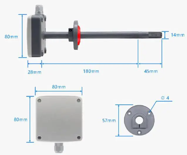 SONBEST SM3710M2 4-20mA Two-Wire Current Type Air Duct Type Temperature And Humidity Sensor 1