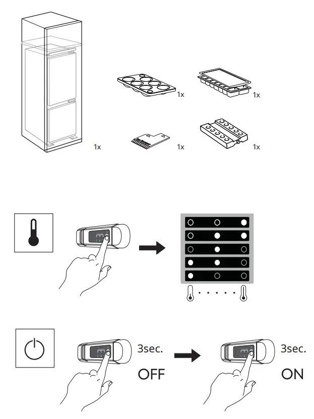 IKEA 204999.51 RÅKALL 500 Integrated Fridge Freezer Instructions - parts 1