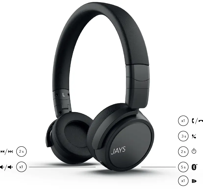 JAYS X7W01 X-Seven Wireless Headphone fig 1