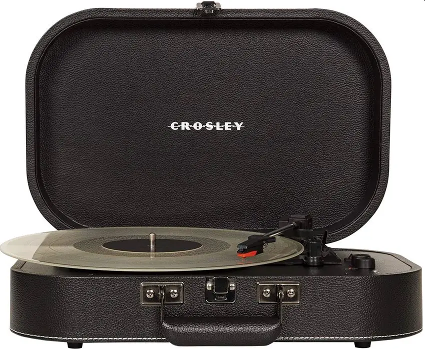 CROSLEY-CR8009-Discovery-Vintage-Bluetooth-3-Speed-Belt-Driven-Suitcase-Turntable-image