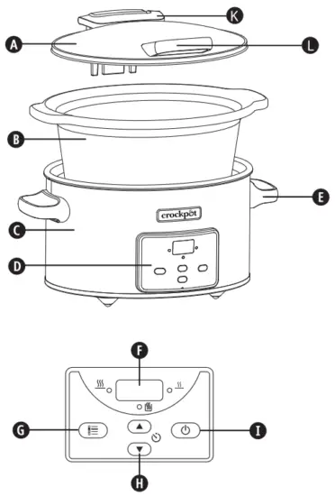 CROCK POT CSC059 Lift and Serve 3 5L Digital Slow Cooker - PARTS