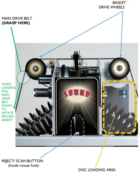 SOUNDLEISURE Vinyl Pop Classic Jukebox from Sound Leisure - Mechanism
