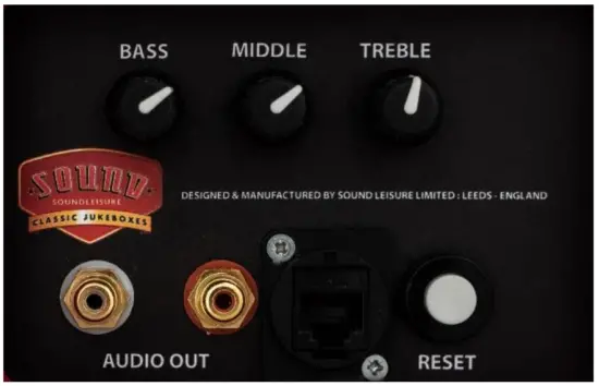 SOUNDLEISURE Vinyl Pop Classic Jukebox from Sound Leisure - amplifier