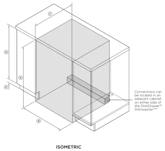 FISHER PAYKEL DD24DTX6PX1 Double Dishdrawer Dishwasher - DIMENSIONS2