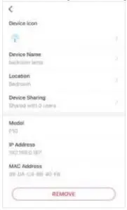 Device Settings Interface