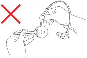 Detaching the headband Inductions