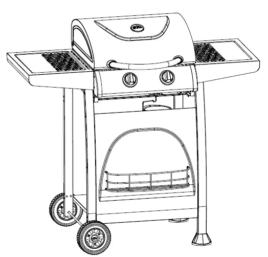 adexa-E10C10C32-Gas-BBQ-Grill-with-2-burners-side-trays-PRODUCT