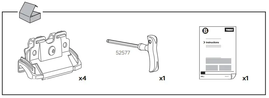 THULE Rapid System Kit 4037 and Podium4