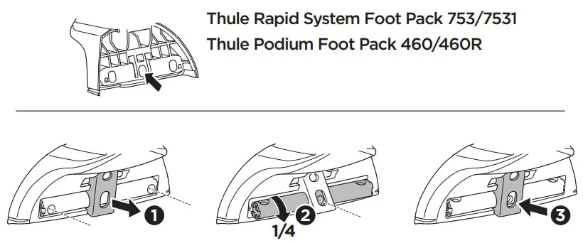 THULE Rapid System Kit 4037 and Podium5